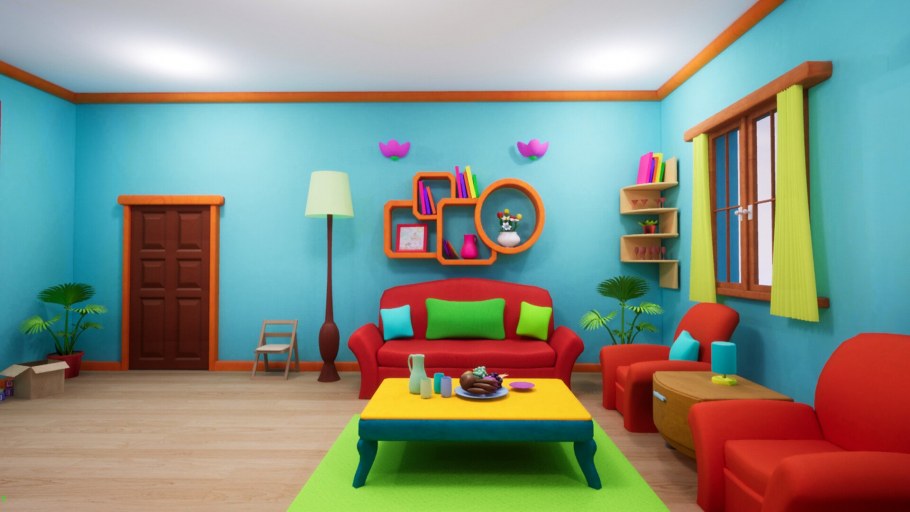 Мультяшная комната