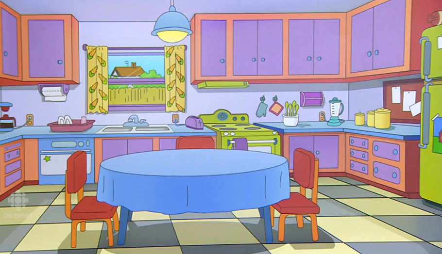 Комната из мультфильма