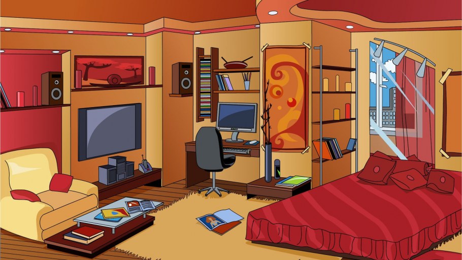 Аниме спальня