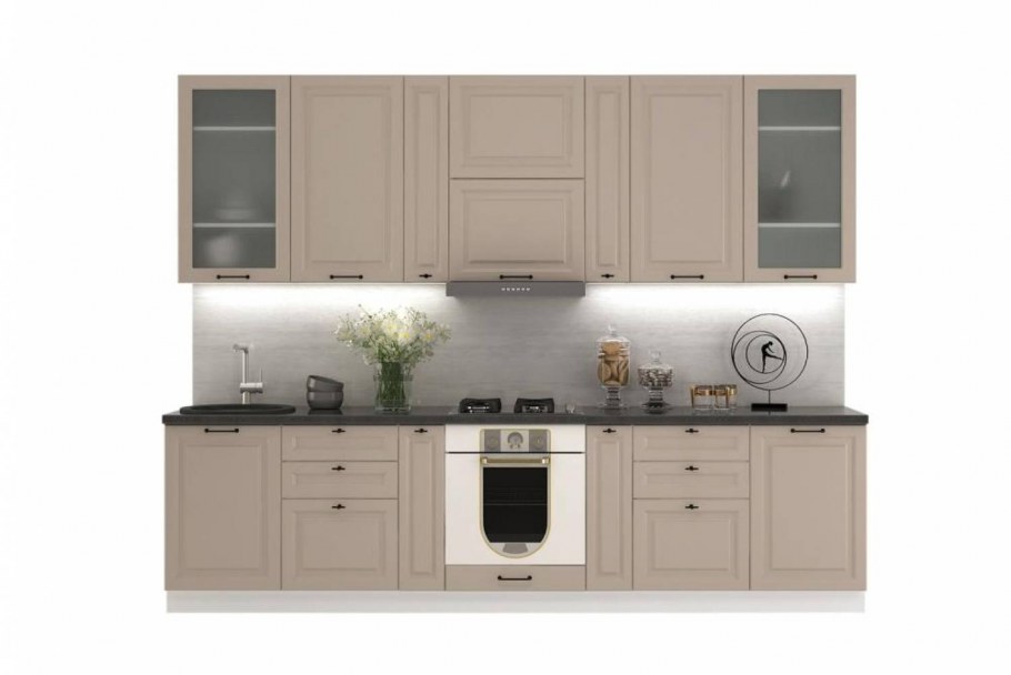 Кухня Мокка (дуб фактурный антрацит)