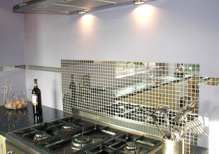 Зеркальная мозаика для кухни на фартук