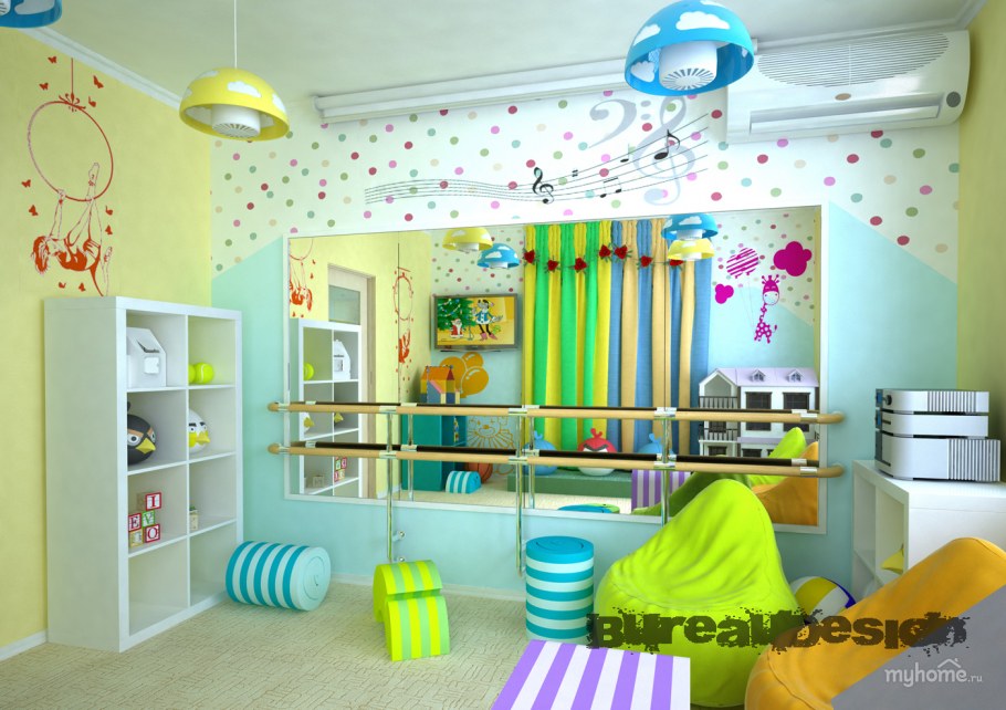 Интерьер детского развивающего центра
