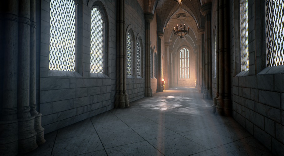 Замок изнутри