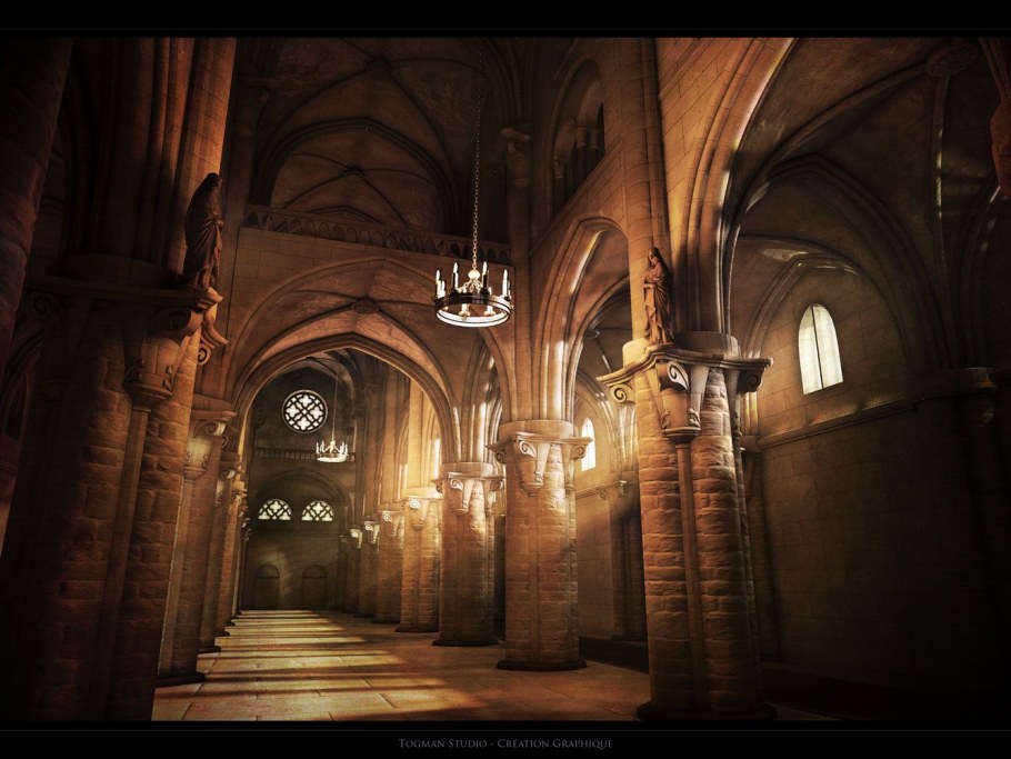 Коридор средневекового замка