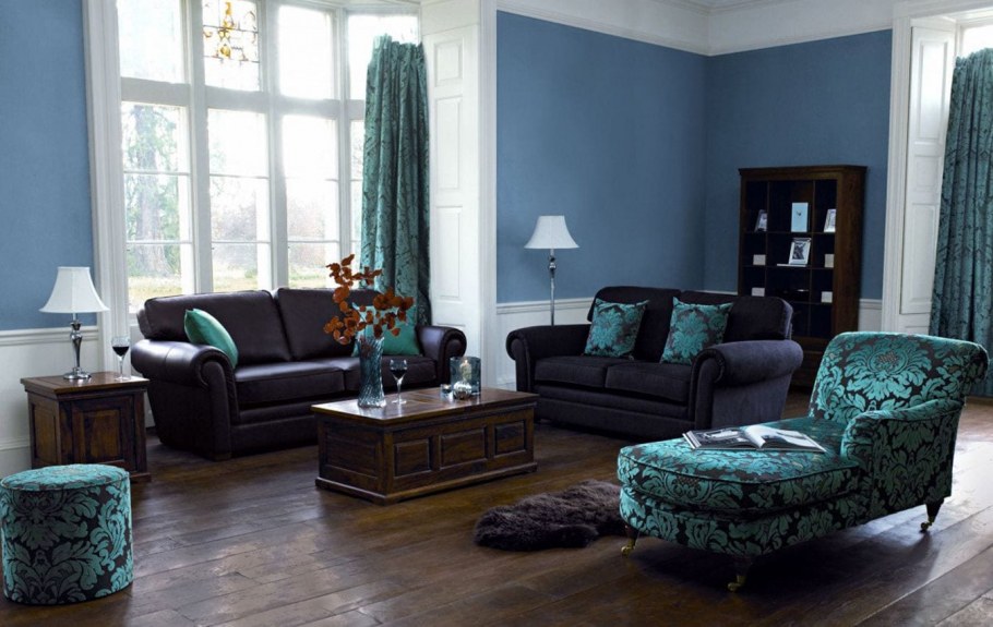 Интерьер в бирюзовых тонах