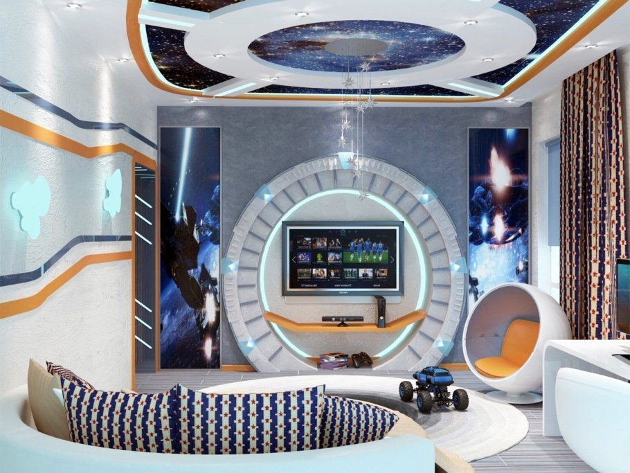 Интерьер в стиле космического корабля