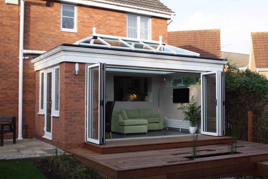 Теплый пристрой к кирпичному дому