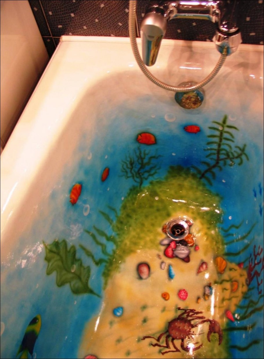 Разрисовать ванну