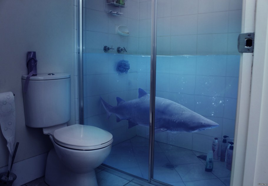 Акула в ванной