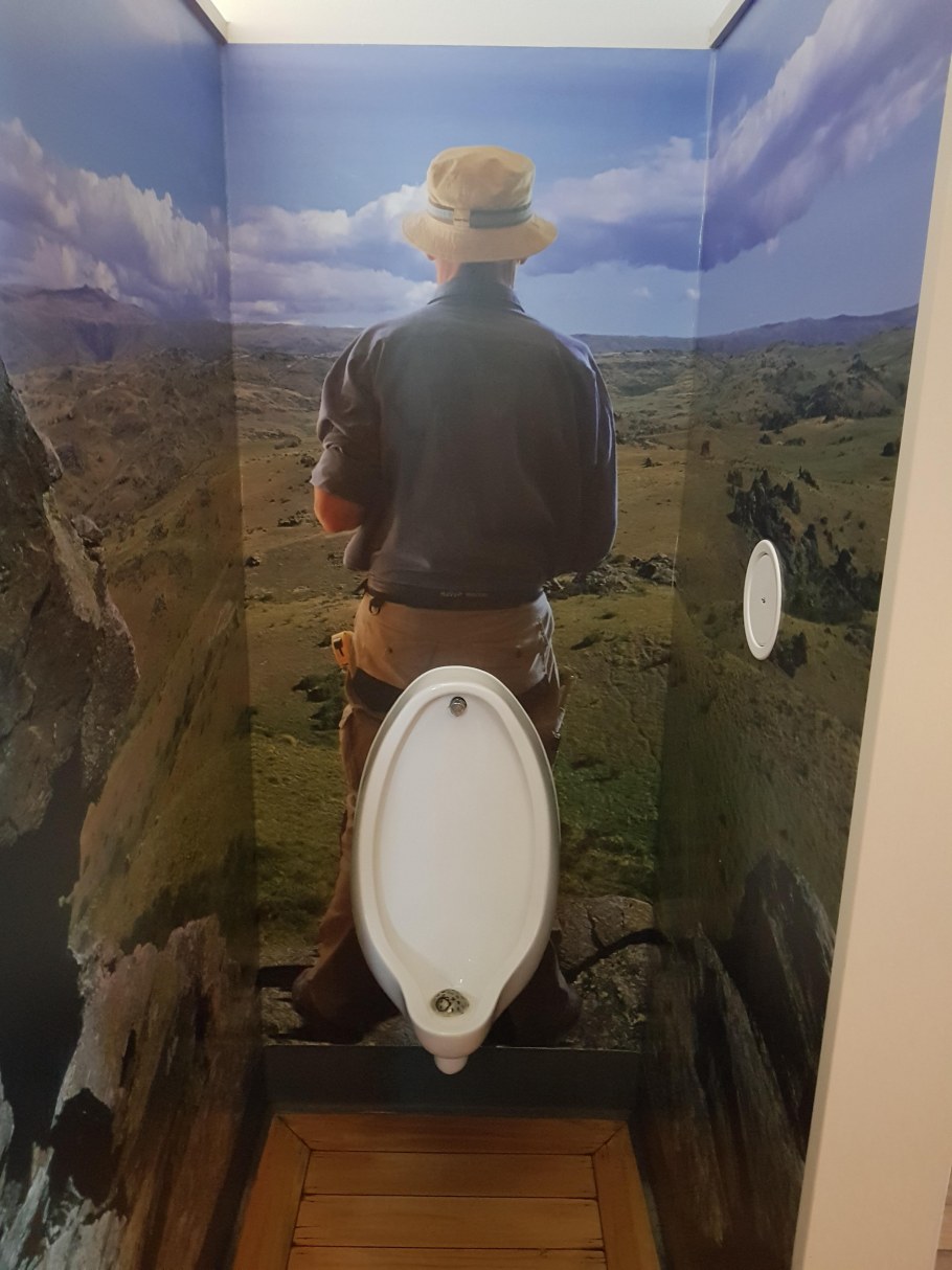 Оригинальный потолок в туалете