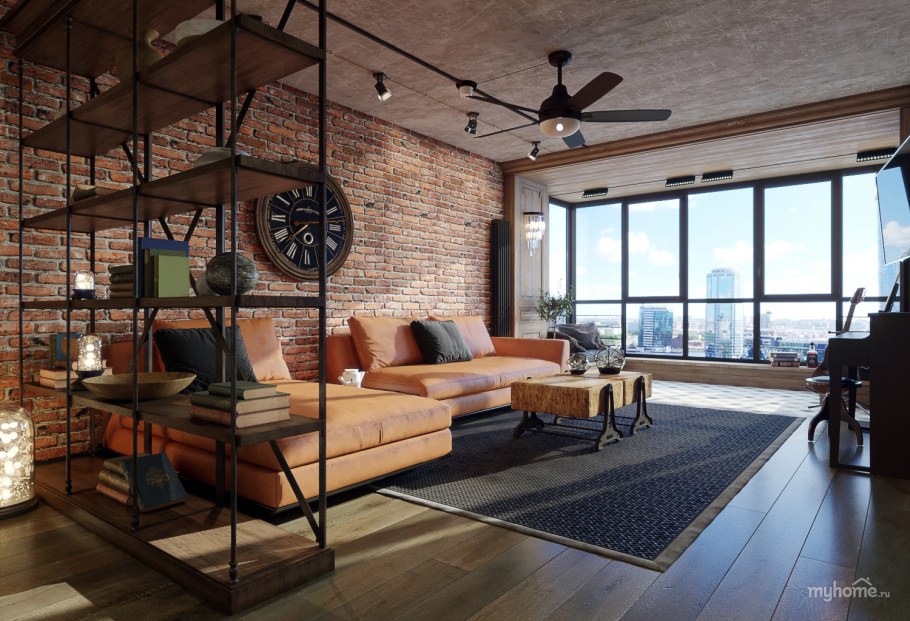 Общественное пространство в стиле лофт