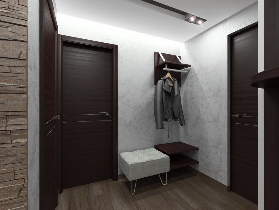 Хрущевка прихожая с дверью