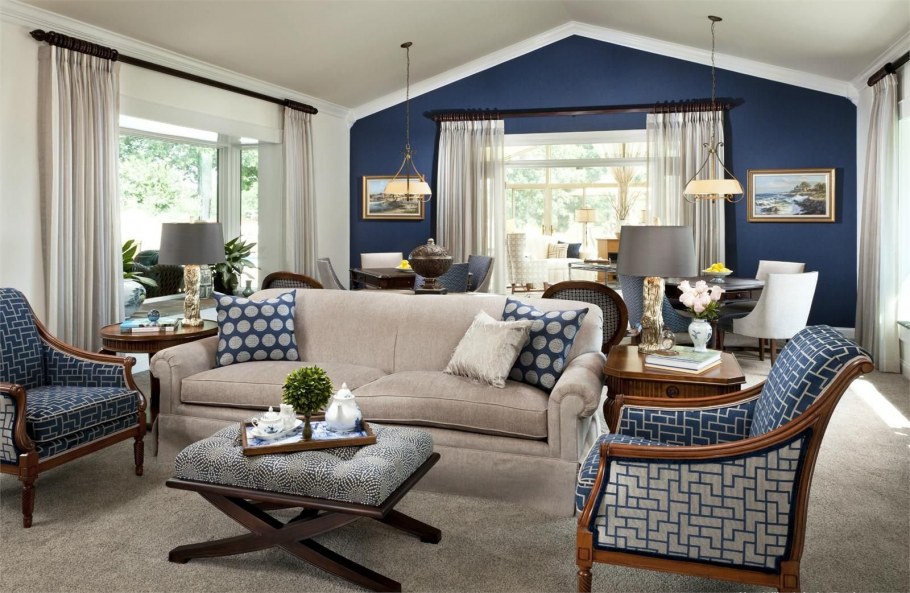 Оливковый цвет в интерьере