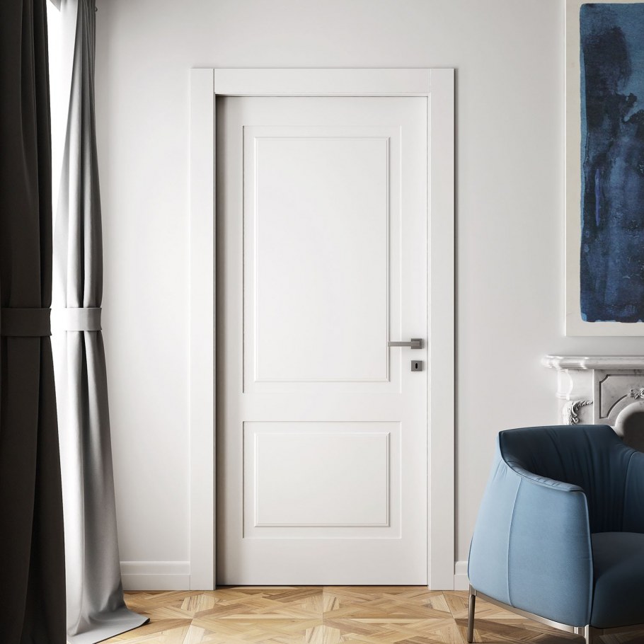 Двери межкомнатные белые