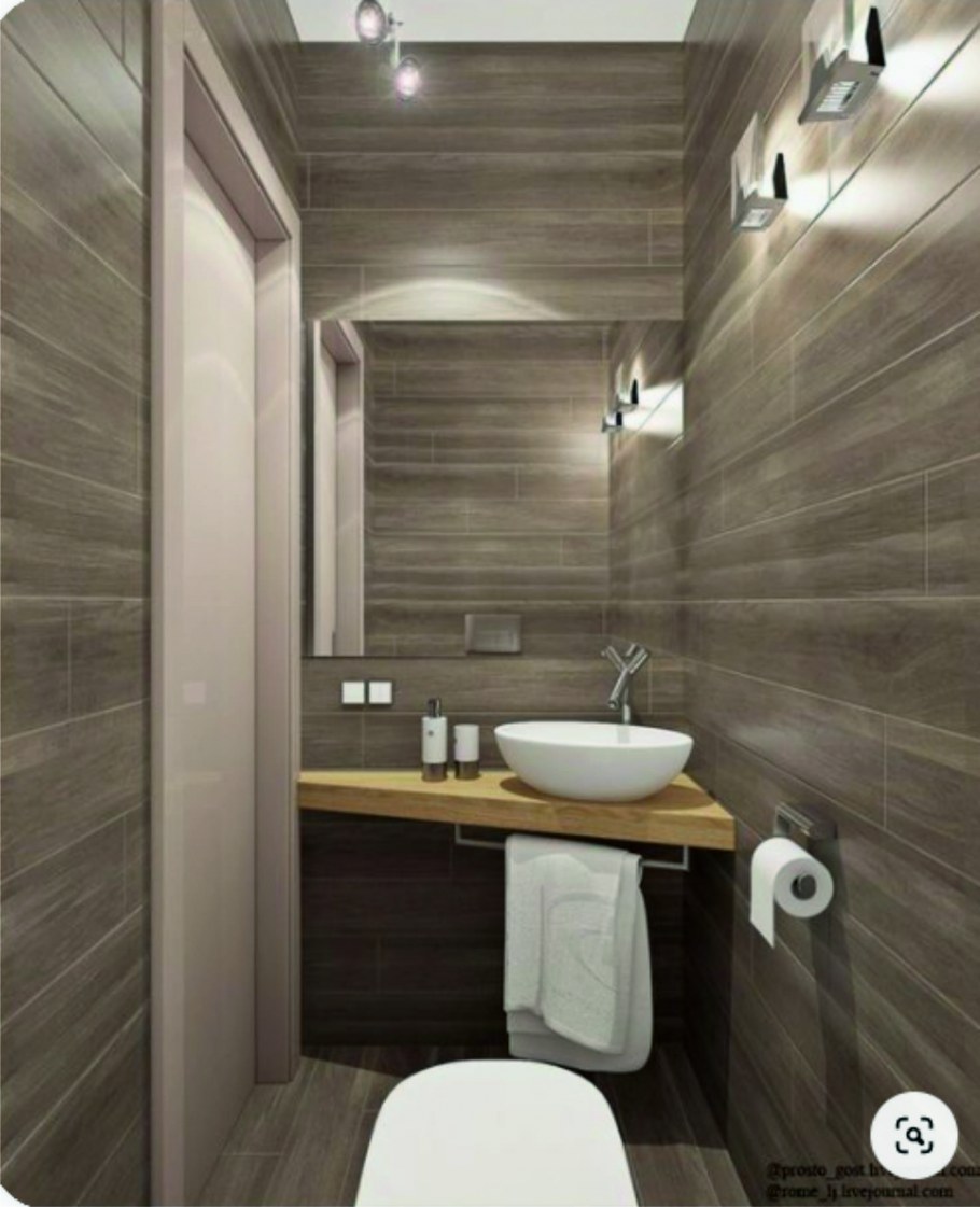 Гостевой туалет Минимализм