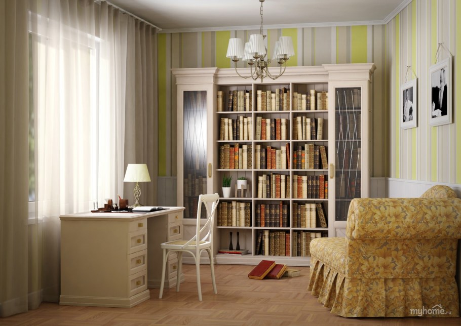 Книжный шкаф в стиле Прованс