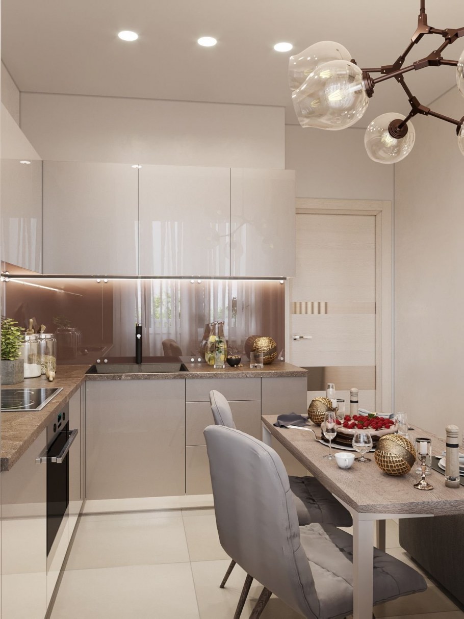 Кухни бежевого цвета