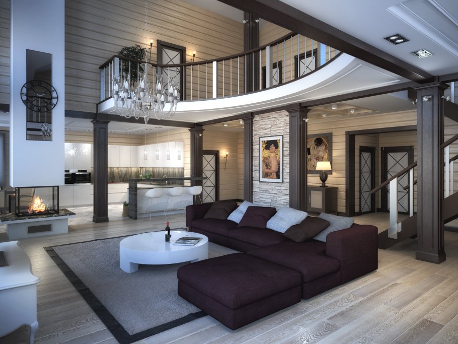 Проекты интерьеров домов и коттеджей