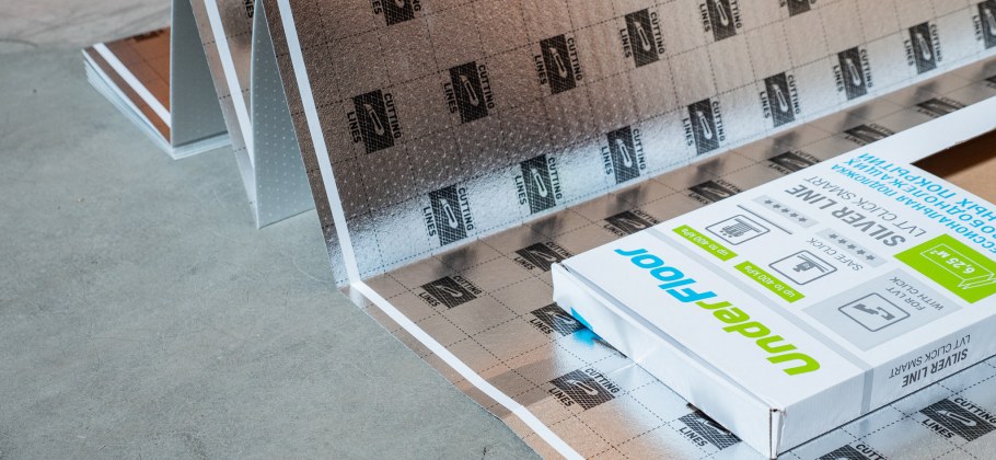 Подложка under Floor Silver line для замкового кварцвинила 1,5х1180х5300мм