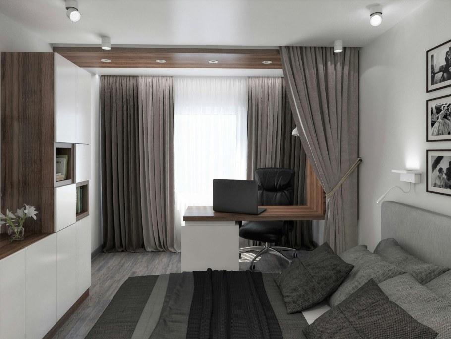 Проект спальня гостиная