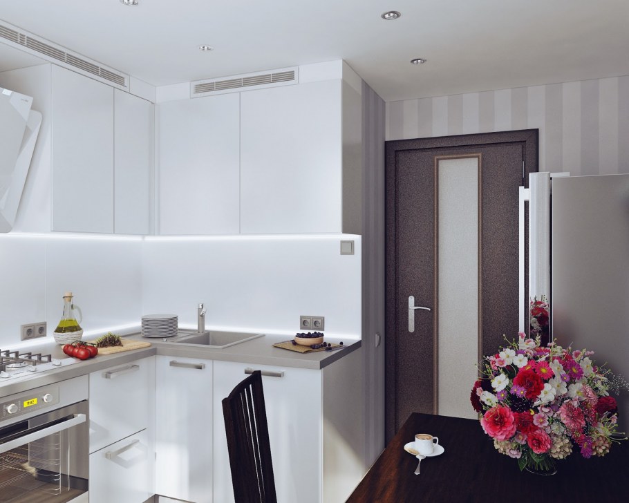 Интерьер двухкомнатной квартиры 50 кв.м