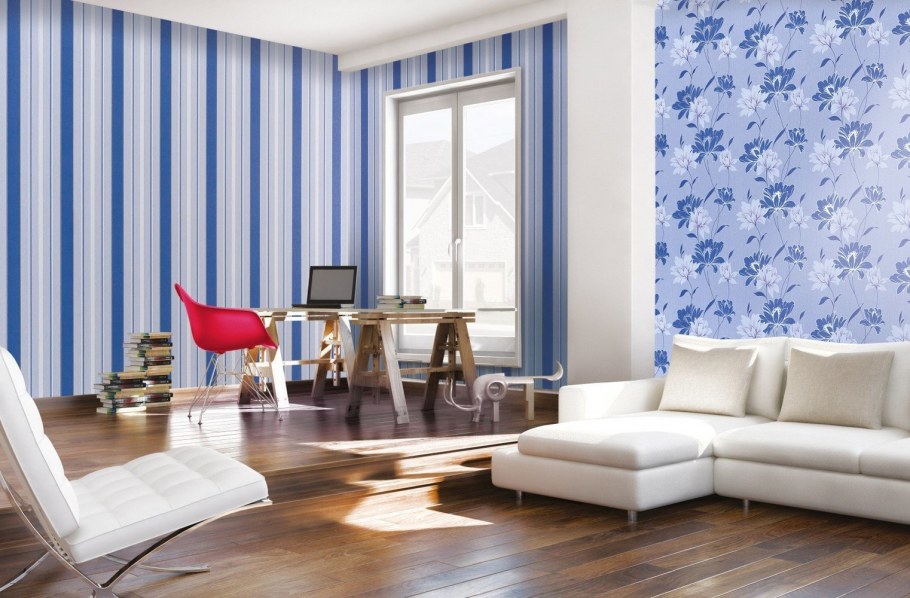 Горизонтальная полоска в интерьере