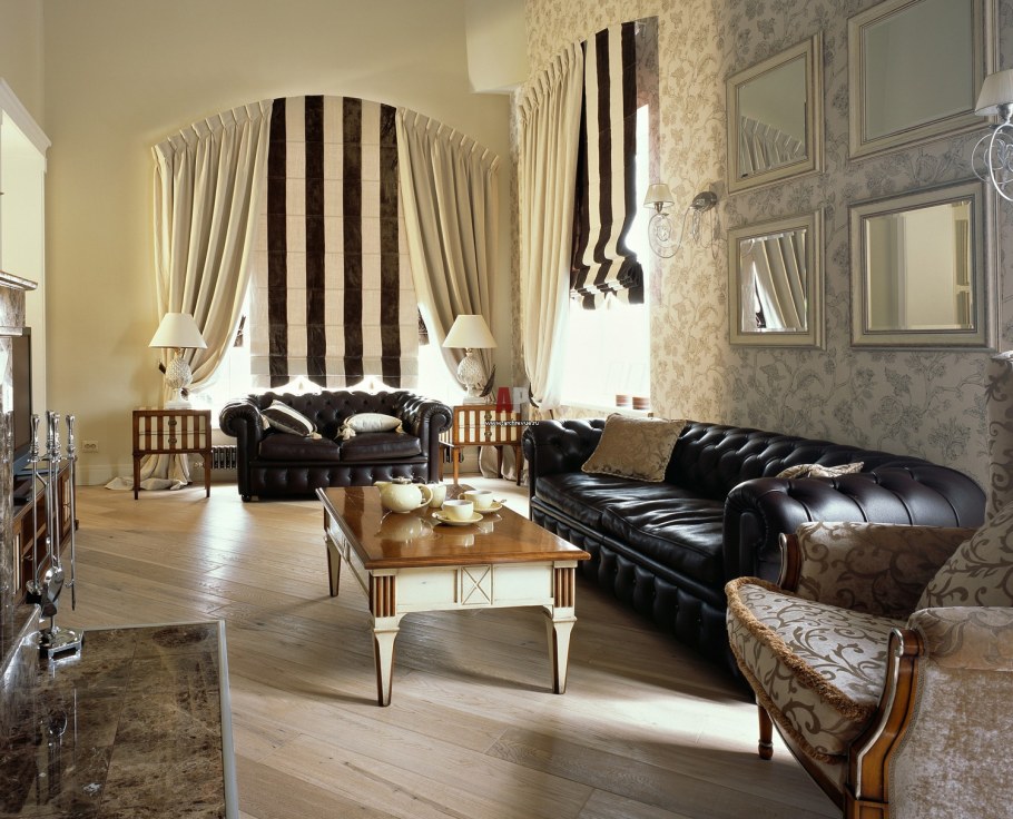 Полоска в интерьере