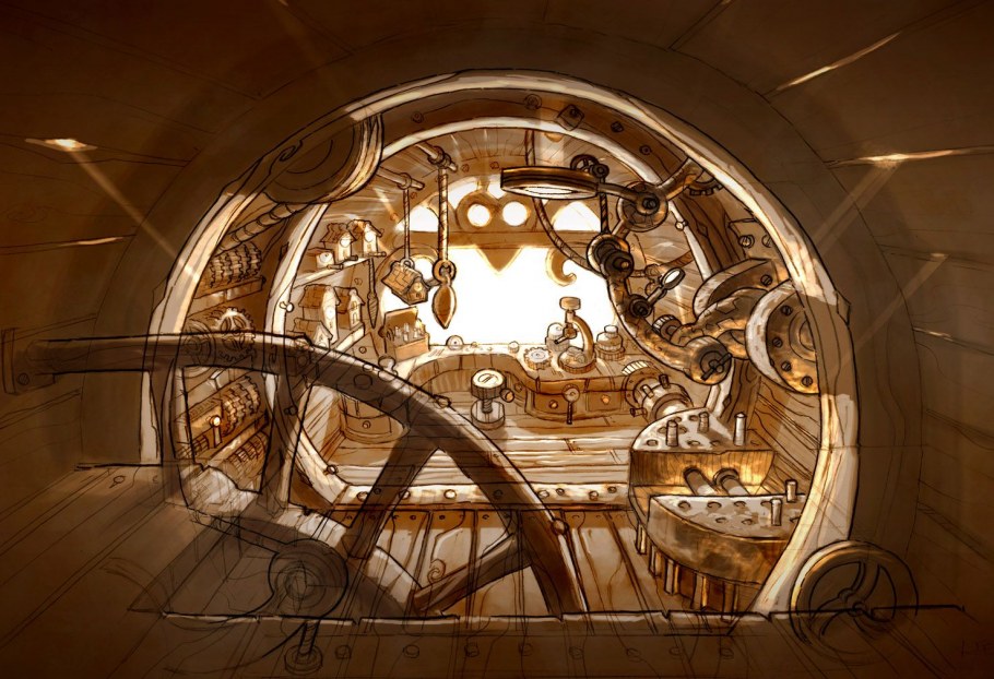 Стимпанк комната арт