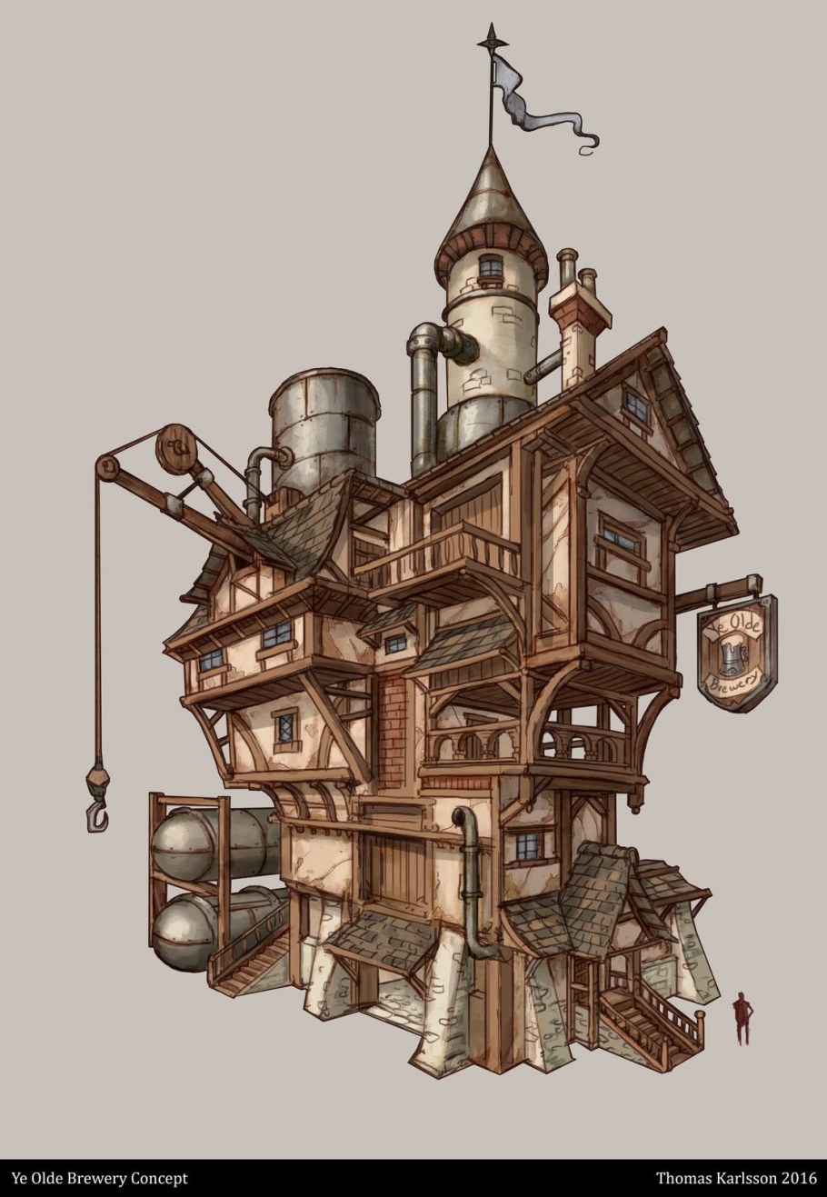 Steampunk Art деревня