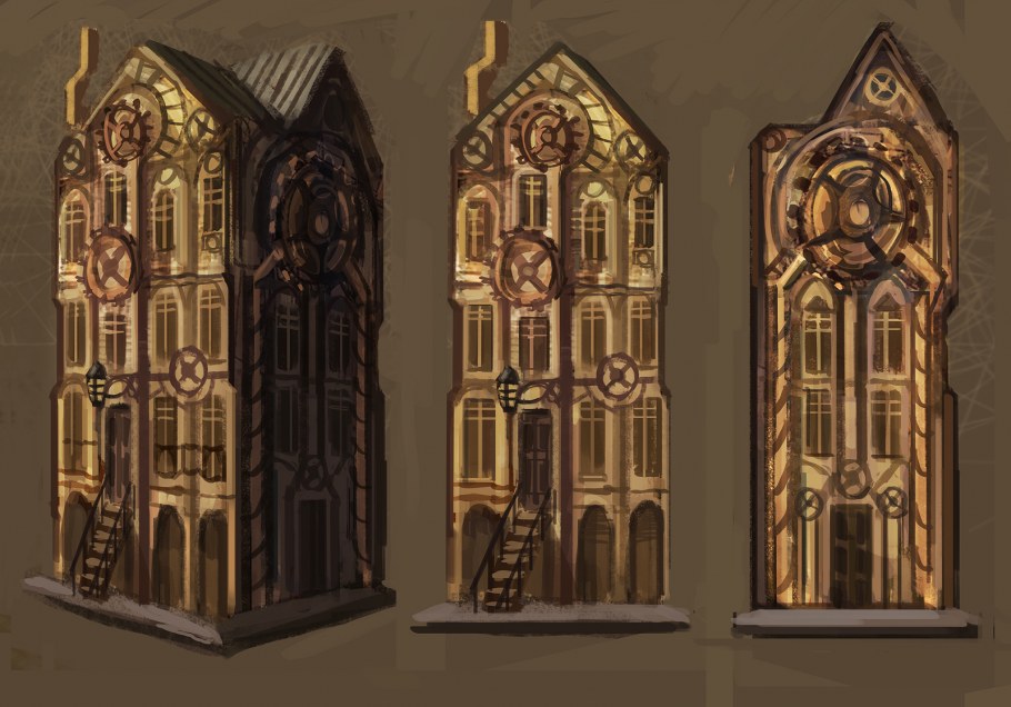 Архитектура в стиле стимпанк