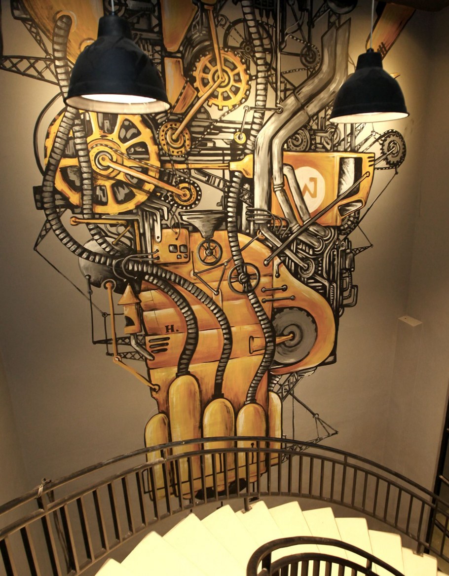 Стимпанк роспись стен