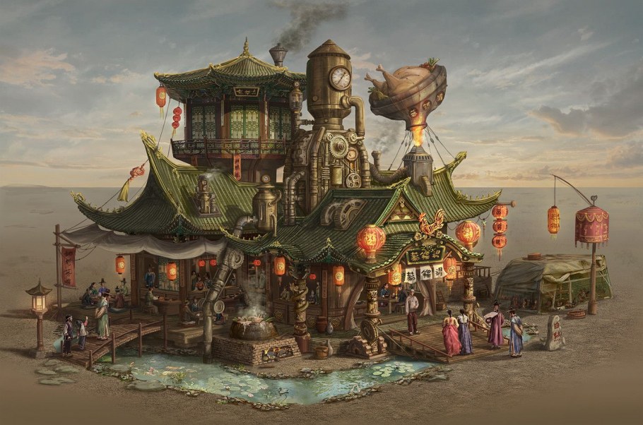 Империя Орлеан стимпанк