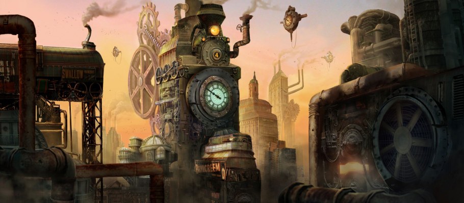 Стимпанк небоскребы