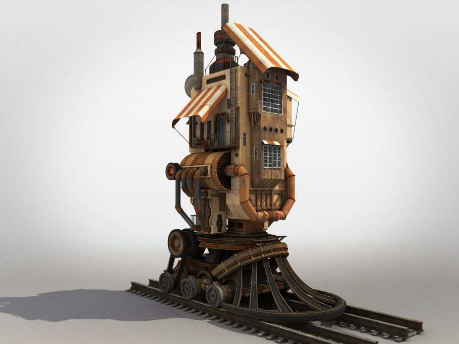 Дизельпанк архитектура