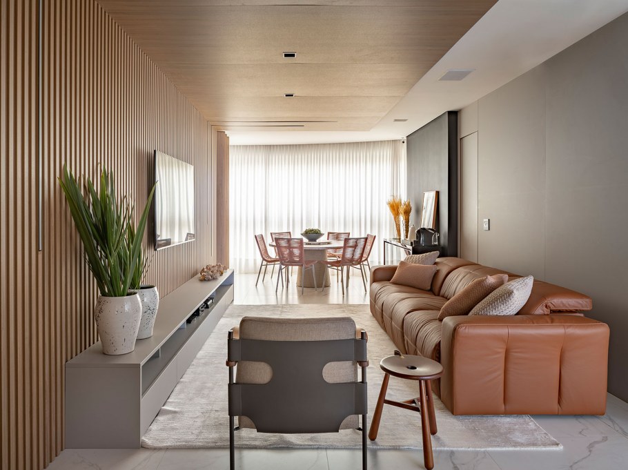 Dining Table in Living Room Contemporary Design