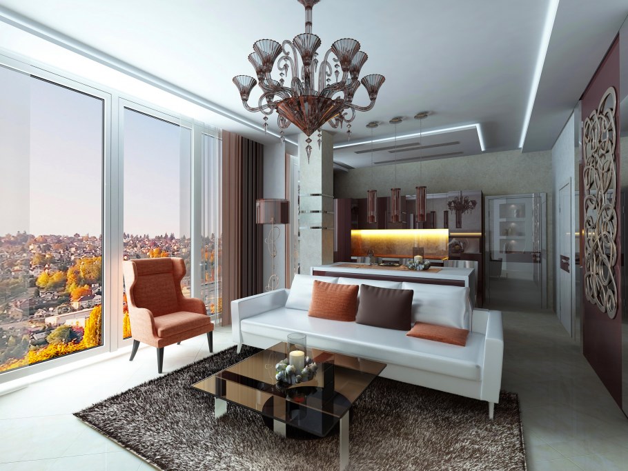 Наброски интерьера кафе