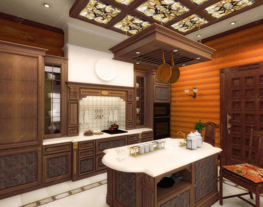 Интерьеры кухонь в частных домах