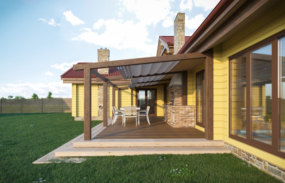 Баня гостевой дом из клееного бруса проекты