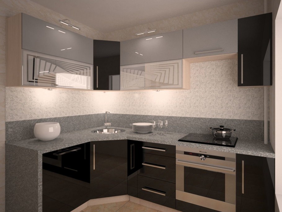 Современные кухни угловые