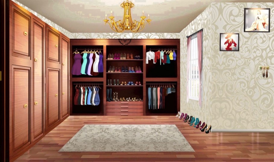 Гардеробная комната аниме