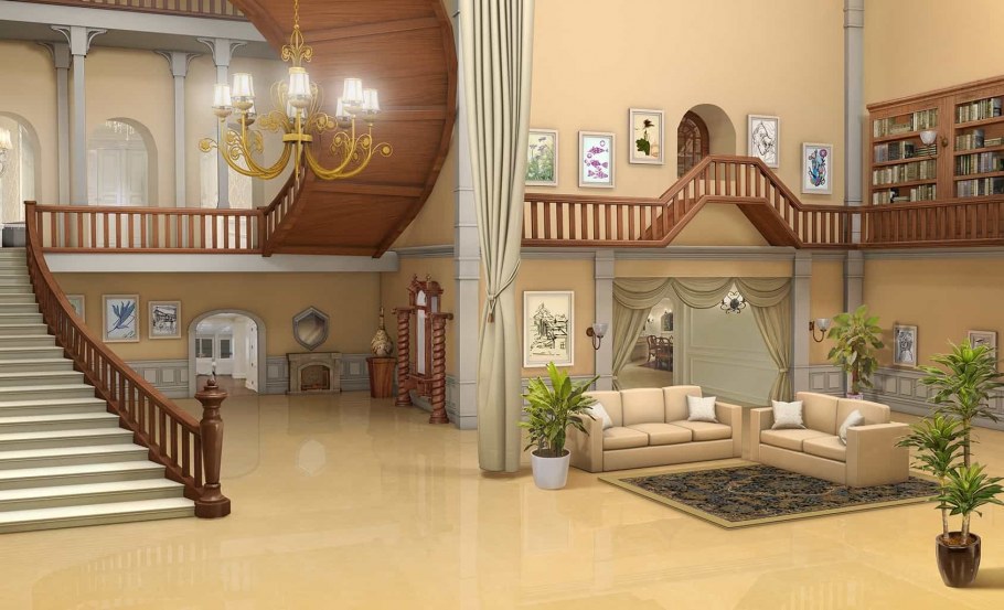 Аниме фон дом прихожая