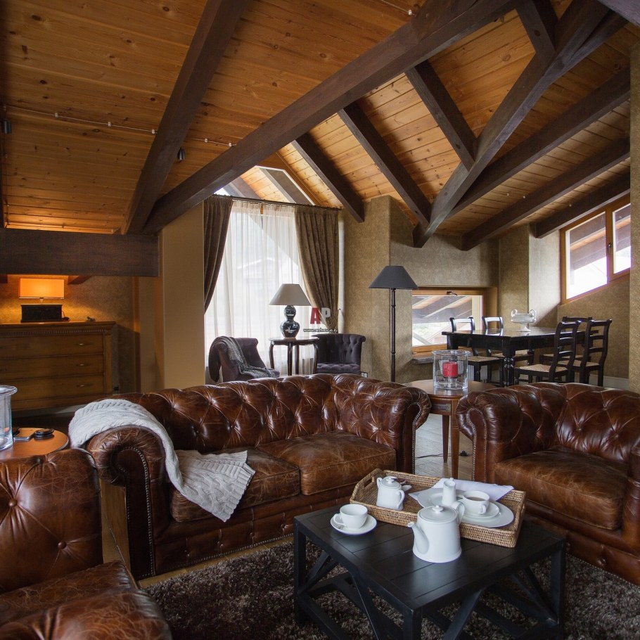 Мансарда Шале интерьер