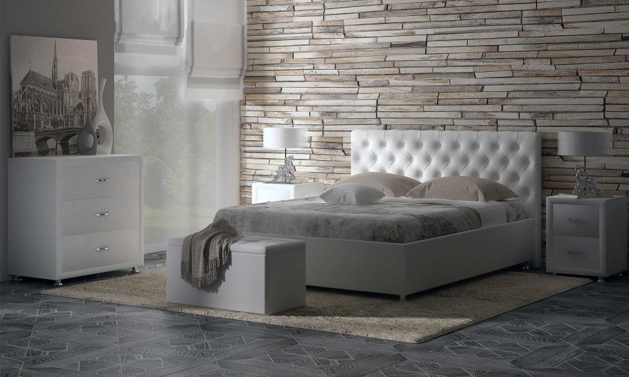 Кровать vederi White 8866 Split