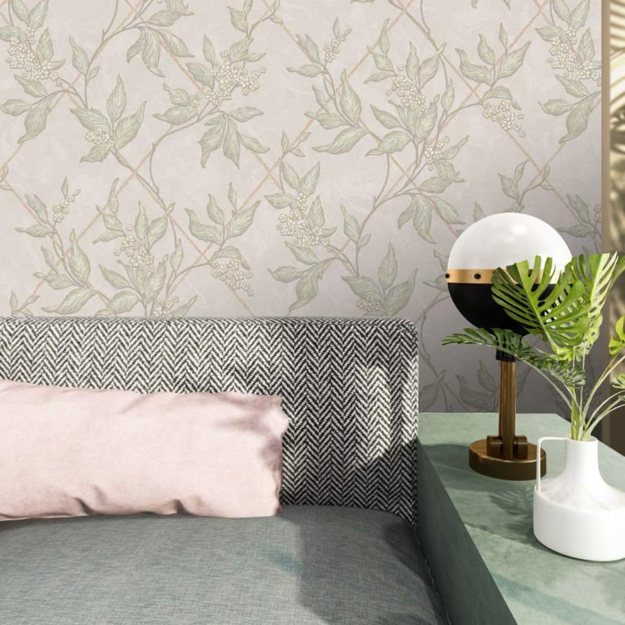 Обои Нордер Евродекор в интерьере гостиной