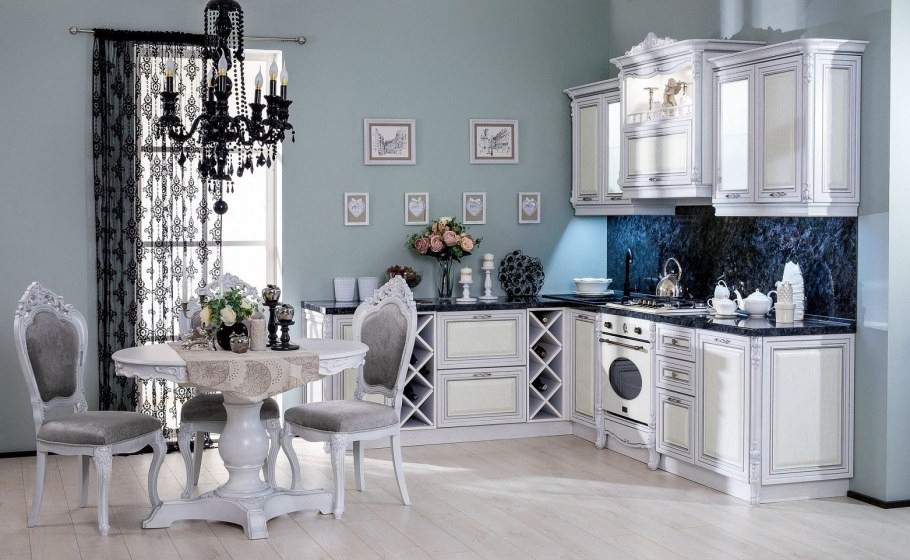 Кухня Неоклассика слоновой кости