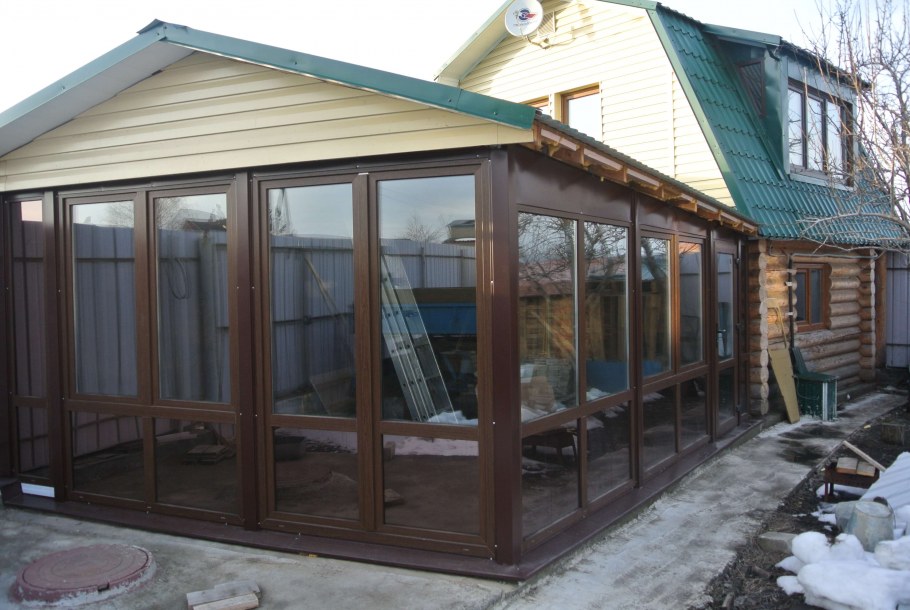 Застекленная веранда на даче