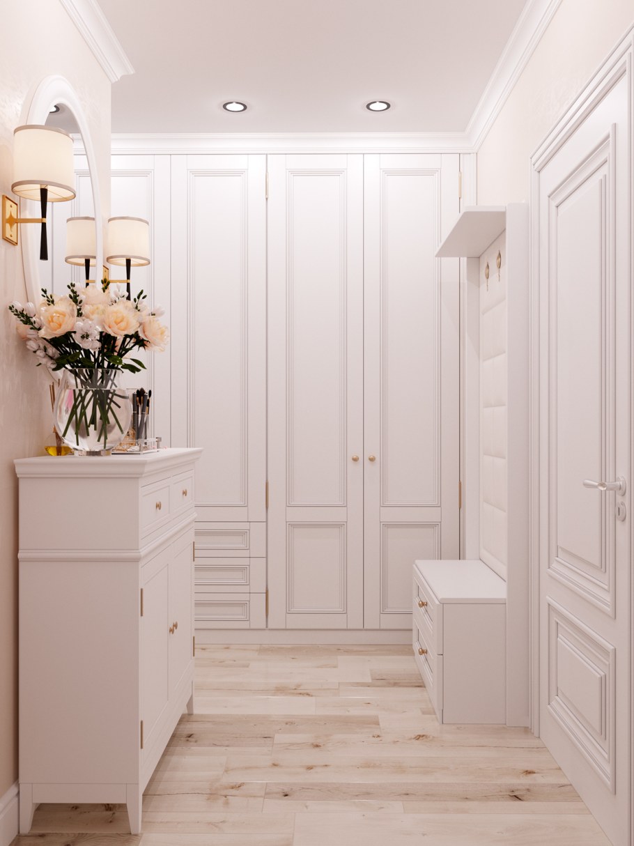 Прихожая белый глянец