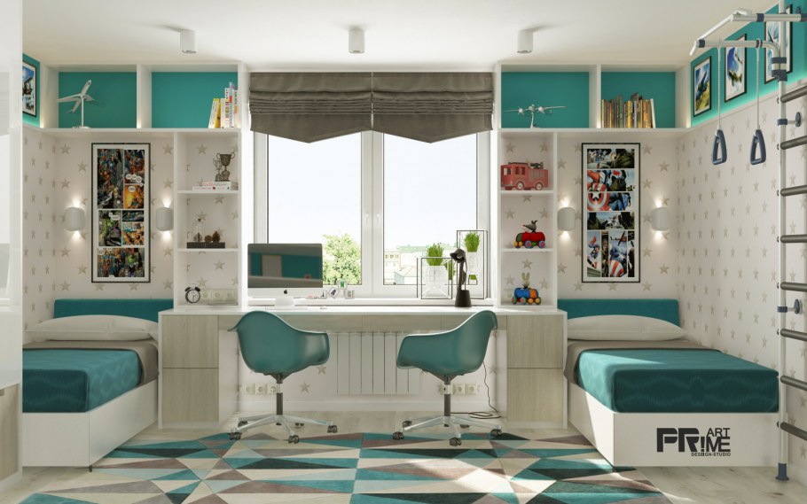 Комната для мальчика бюджетный вариант