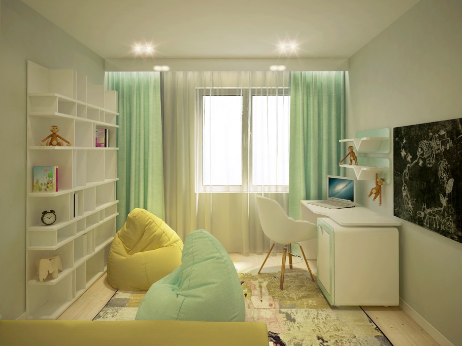 Детская интерьер бюджетный