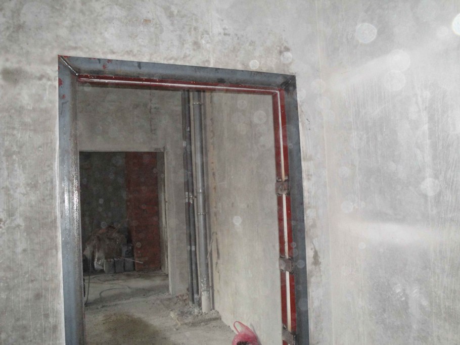 Отделка широкого дверного проема